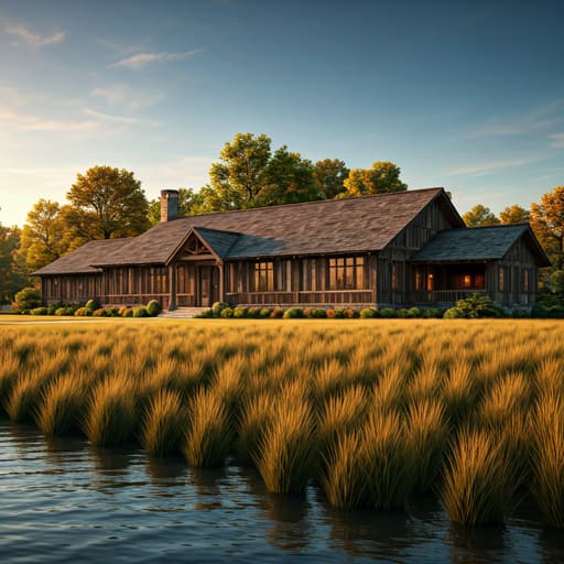 Hunt club lodge exterior